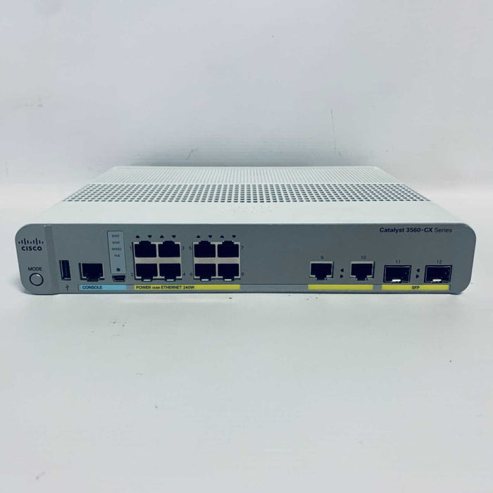 Cisco WS-C3560CX-8PC-S 8 Port 3560CX Ethernet Switch =