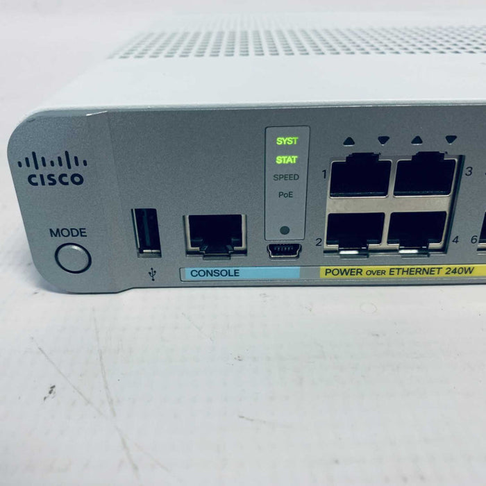 Cisco WS-C3560CX-8PC-S 8 Port 3560CX Ethernet Switch =