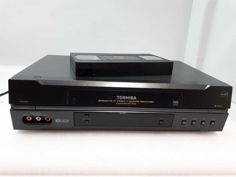 Toshiba W-522 VCR VHS Stereo Hi-Fi Player Recorder No Remote + Cable !