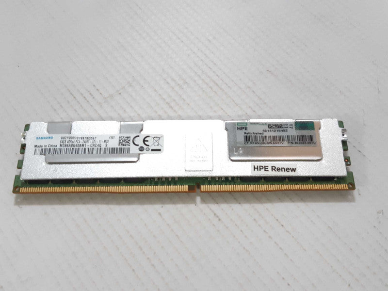 SAMSUNG 64GB DDR4 Server RAM REG 4DRx4 PC4-2400T-LD1 M386A8K40BM1-CRC4Q Q_