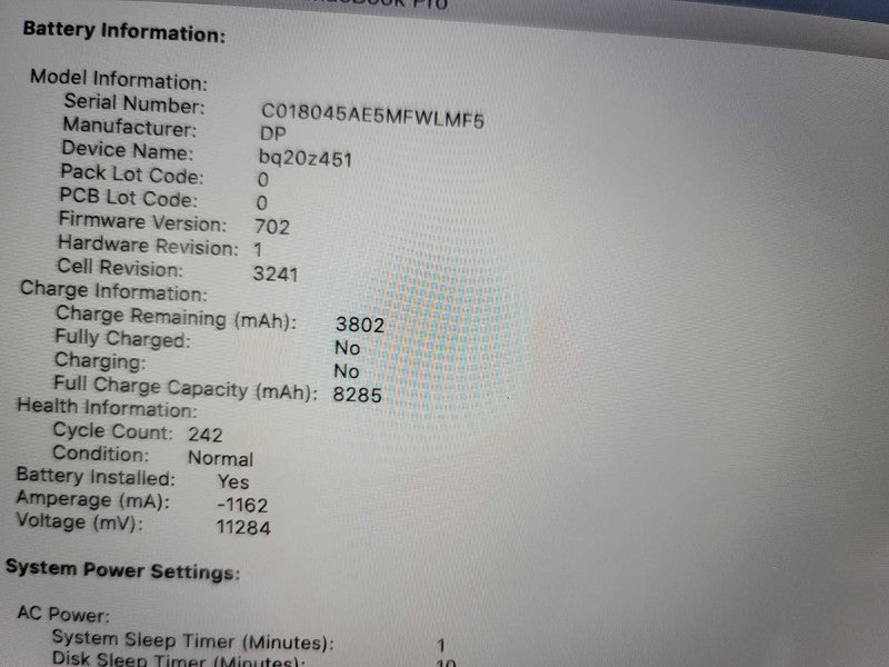MacBook Pro 2015 15\\" i7-4770HQ 16GB RAM 250GB SSD