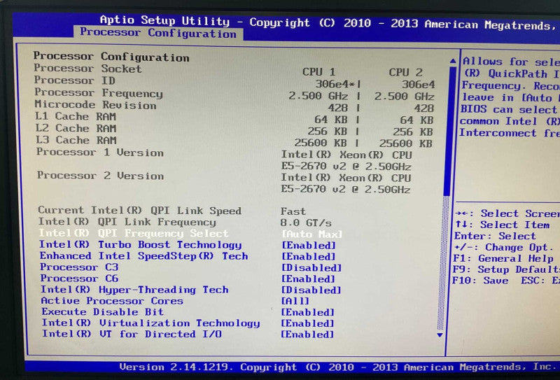 McAfee/SuperMicro 2U S2600GZ 2x Intel Xeon E5-2670 v2@2.5GHz 64GB RAM  Q-