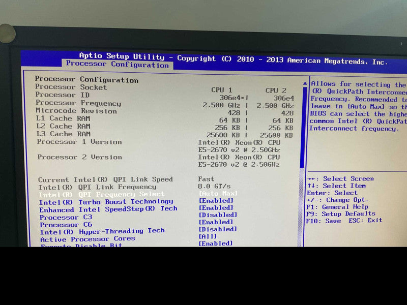 McAfee/SuperMicro 2U S2600GZ 2x Intel Xeon E5-2670 v2@2.5GHz 32GB RAM -