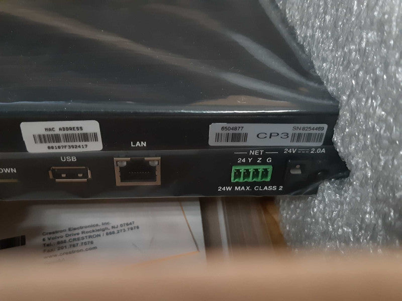 New Open-Box Crestron CP3 3-Series System Processor Controller Q_