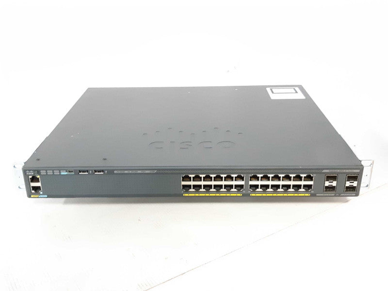 Cisco WS-C2960X-24PS-L 24-port Gigabit PoE Managed Switch w/ C2960X-Stack _