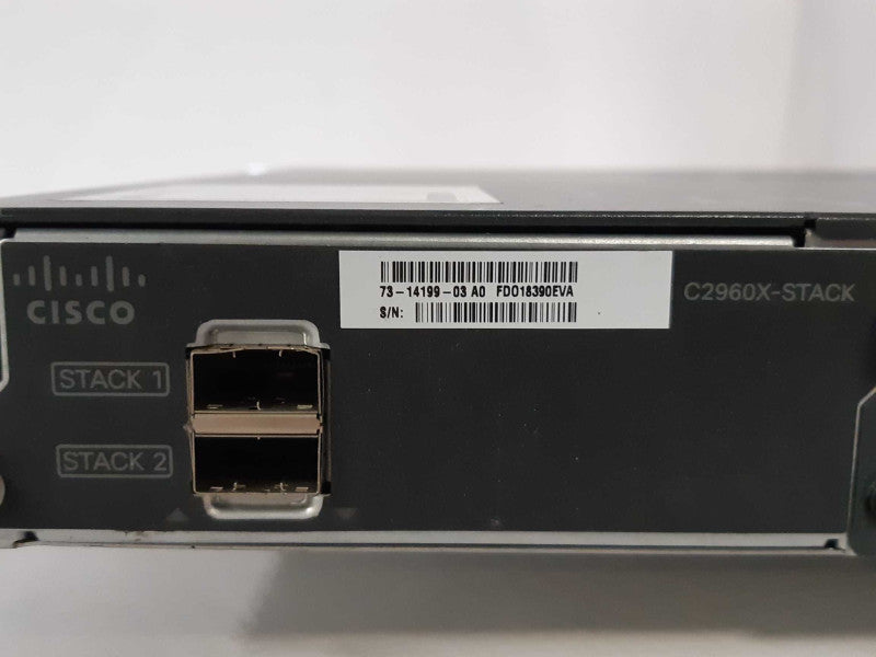 Cisco WS-C2960X-24PS-L 24-port Gigabit PoE Managed Switch w/ C2960X-Stack _