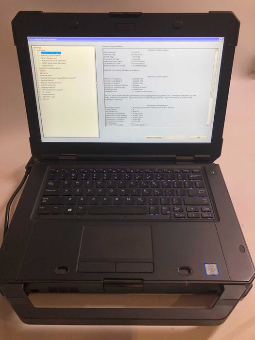 Dell Latitude 5424 Rugged Intel i5-8350U @ 1.70GHz /16GB Ram. Read