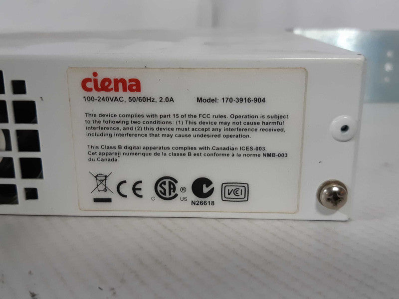 Ciena 3916 6-Port Service Delivery Switch 170-3916-904 , Read _