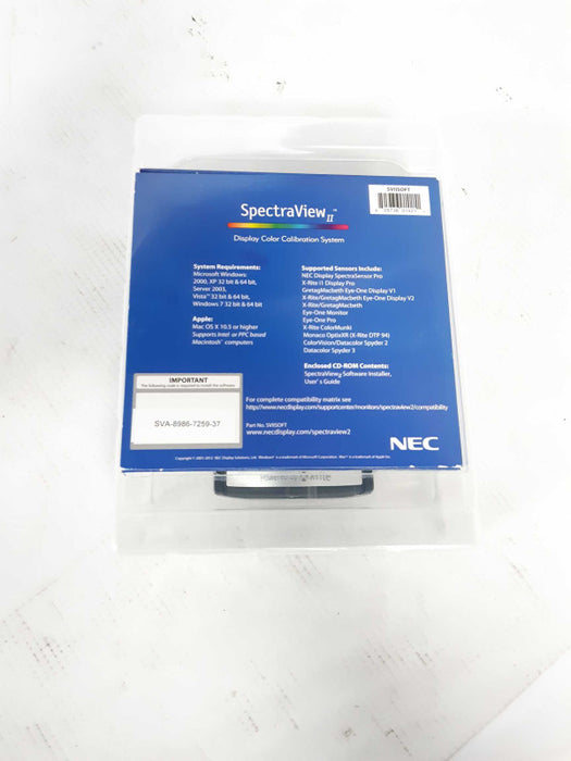 NEC SpectraSensor Pro Color Calibration Sensor, Read _