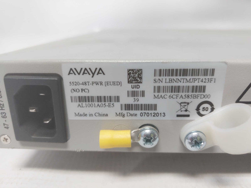 Avaya  5520-48T-PWR 48 Port PoE 4 x SFP Q