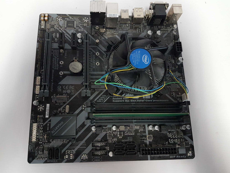 CPU/Mobo Combo i3-8100 @ 3.60ghz / 4gb ram / H370M DS3H mobo  #