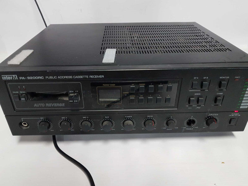 InterM PA-9200RC Public Address cassette receiver - READ #