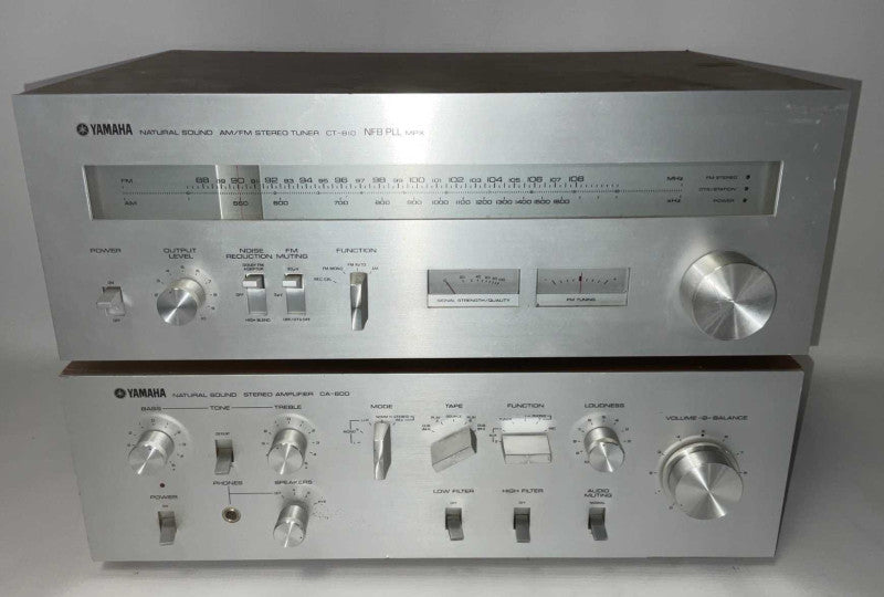 YAMAHA Natural Sound CT-810 AM/FM Stereo Tuner & CA-600 Stereo Amplifier  -