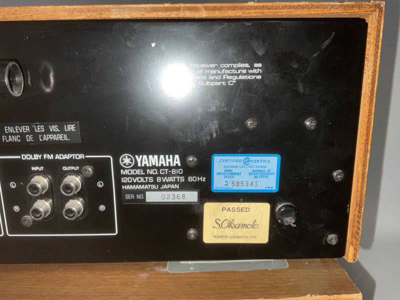 YAMAHA Natural Sound CT-810 AM/FM Stereo Tuner & CA-600 Stereo Amplifier  -