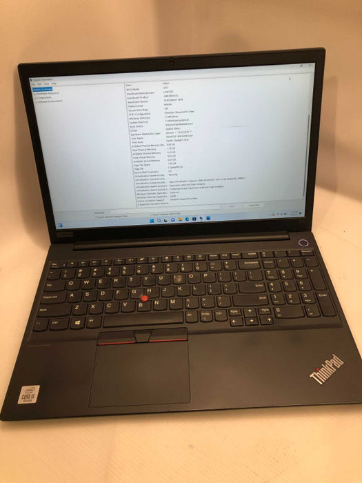 Lenovo ThinkPad E15 Intel i5-10210U @ 1.60GHz / 8GB Ram / 256GB M.2