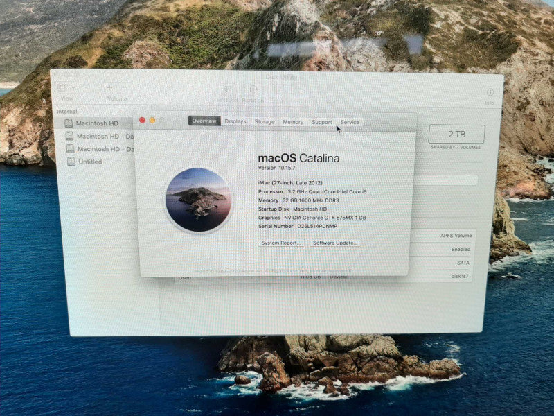 Apple iMac 27\\" Late 2012 i5-3470 GeForce GTX 675MX 1GB 32GB RAM 2TB HDD READ $
