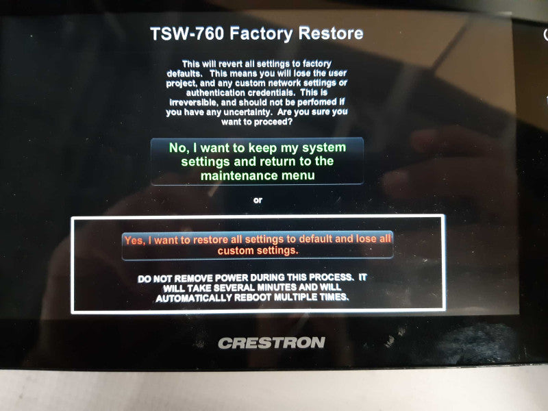Crestron TSW-760-B-S 7\\" Touch Screen Control Panel w/ TSW-760-TTK-B-S _