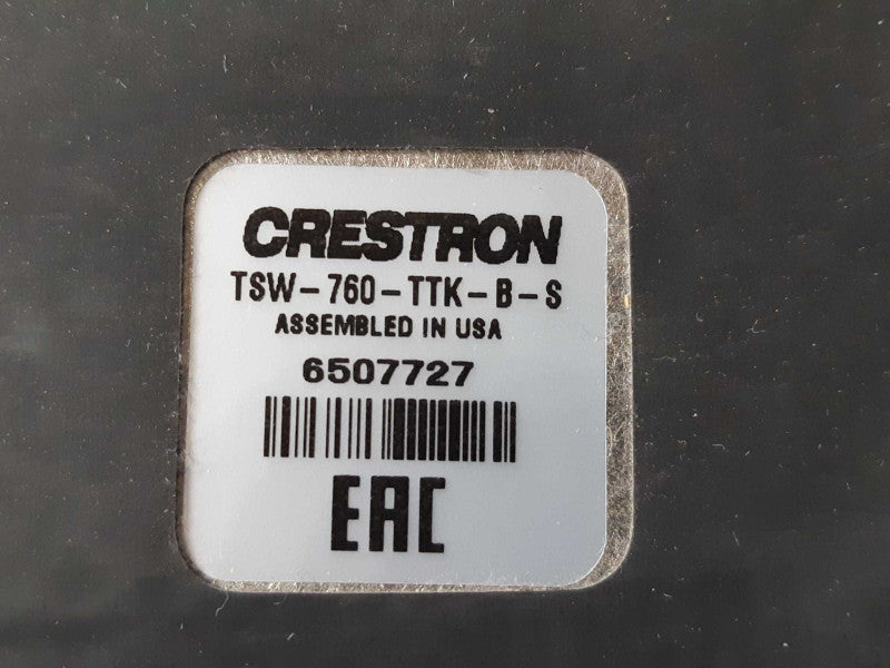 Crestron TSW-760-B-S 7\\" Touch Screen Control Panel w/ TSW-760-TTK-B-S _