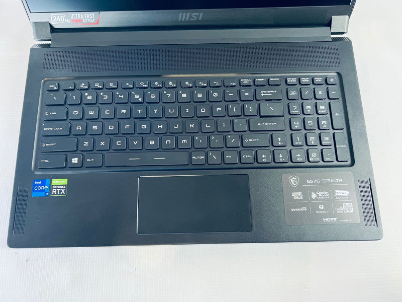 MSI GS76 Stealth Model: MS-17M1 Intel Core i7 & Nvidia RTX Graphics READ