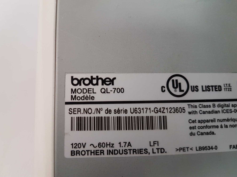 Brother QL-700 High-speed Portable Professional Label Printer #