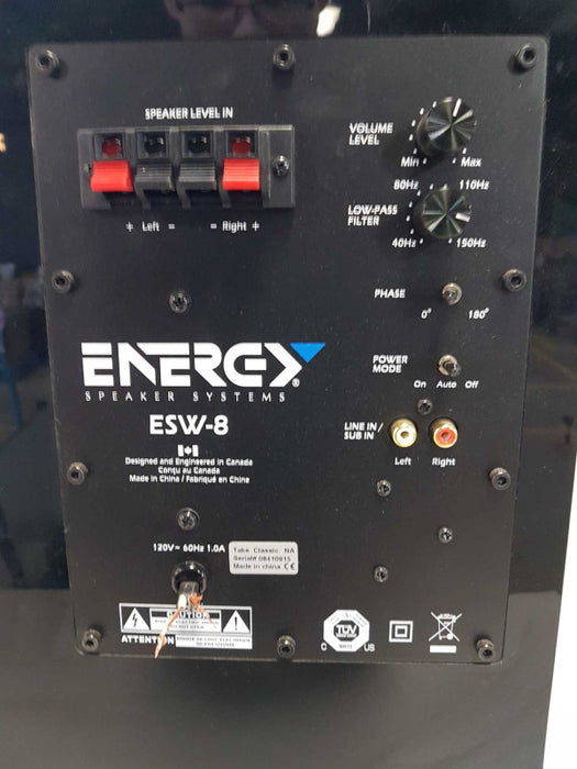 Energy ESW-8 Powered Subwoofer - READ #