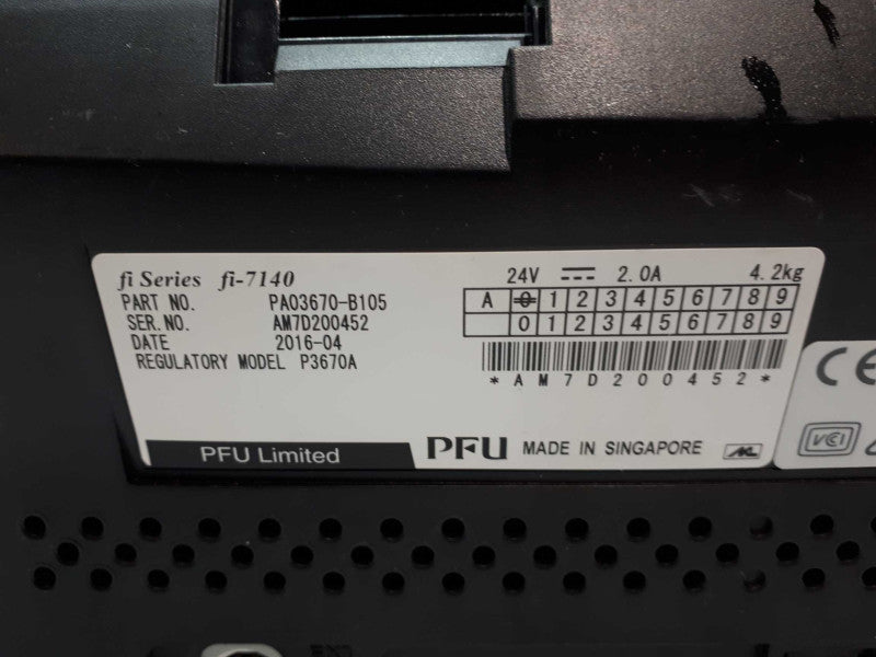 Fujitsu FI-7140 Document Scanner, PA03670-B105 &