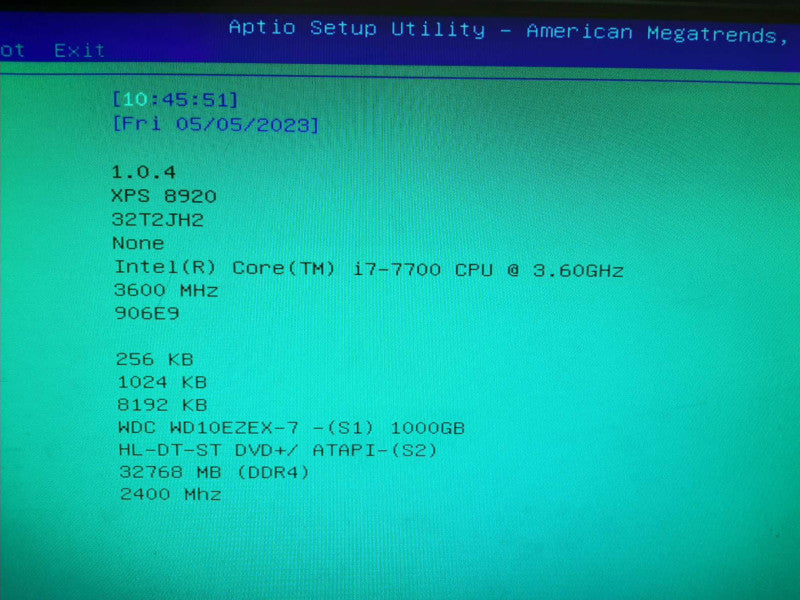 Dell XPS 8920 i7-7700 @ 3.6GHz 32GB DDR4 1TB HDD $