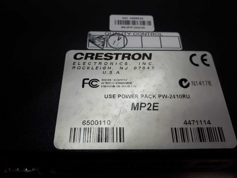 Crestron MP2E Media processor-Integrated AV Control System with Eth-see notes &
