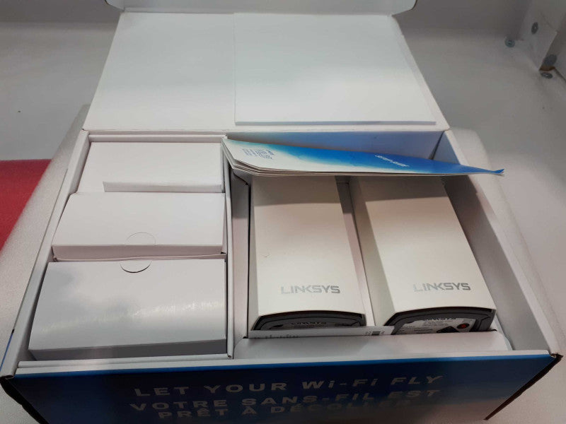 LINKSYS VELOP AC2600 - WHOLE HOME WI-FI MESH ROUTER SYSTEM - 3000 SQ FT COVER &