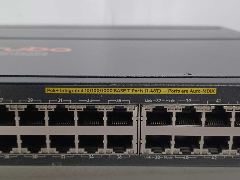 HP Aruba 2920-48G PoE+ Switch 44x 1GbE PoE+ RJ45 + 4x 1GbE Combo SFP/RJ45 J97 _