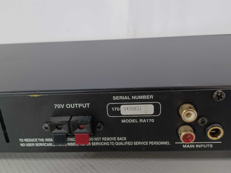 Rolls RA170 70-volt Power Amplifier w/rack moun, Read _