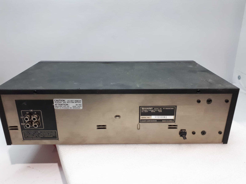 Sharp stereo cassette deck rt-w800 &