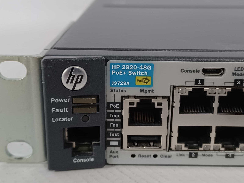 HP Aruba 2920-48G PoE+ Switch 44x 1GbE PoE+ RJ45 + 4x 1GbE SFP/RJ45 J9729A Q_
