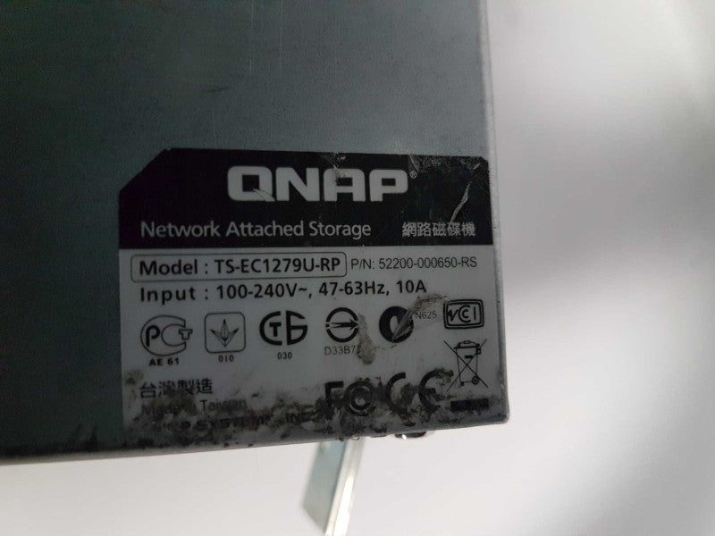 qnap TS-EC1279U-RP Network Storage Server NAS - READ #
