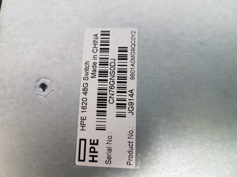 HPE OFficeConnect 1620 series Switch JG914A - factory reset #