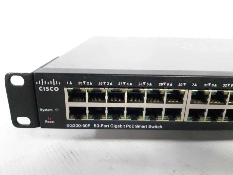 Cisco SG200-50P 50-Port Gigabit PoE Smart Switch SLM2048PT _