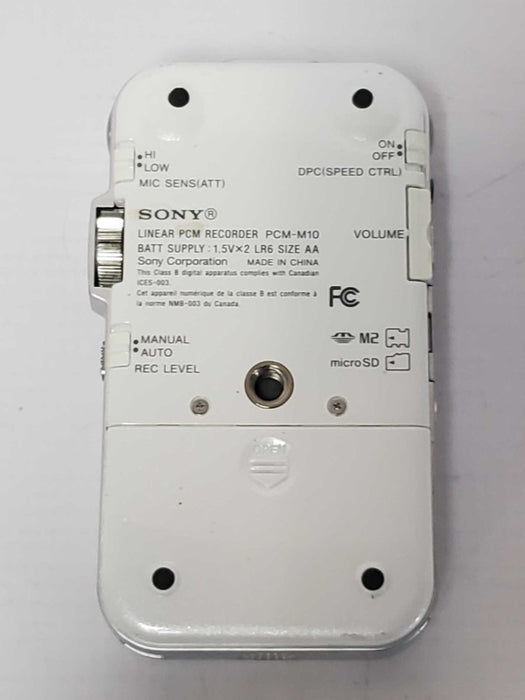SONY PCM-M10 PCM Linear Audio Recorder |