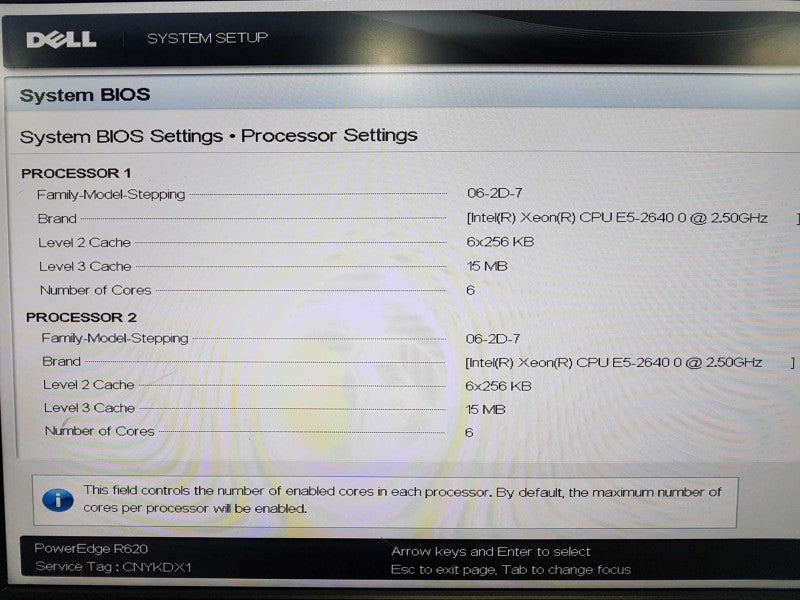 Dell Poweredge R620 2x xeon E5-2640 @ 2.50ghz / 128gb ram / H710 Mini Raid #