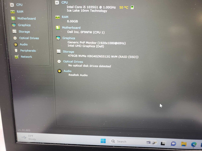 Dell Inspiron 3494 14\\" i5-1035G1 @ 1.0GHz / 8GB Ram / 512GB M.2