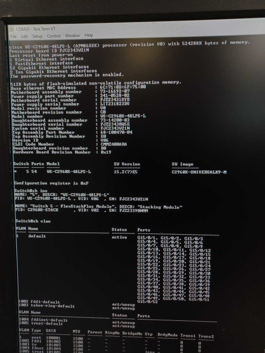 CISCO WS-C2960X-48LPS-L 48 Gigabit PoE Managed switch _
