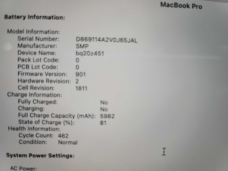 MacBook Pro 2019 15\\" i7-9750H 16GB DDR4 250GB SSD Q