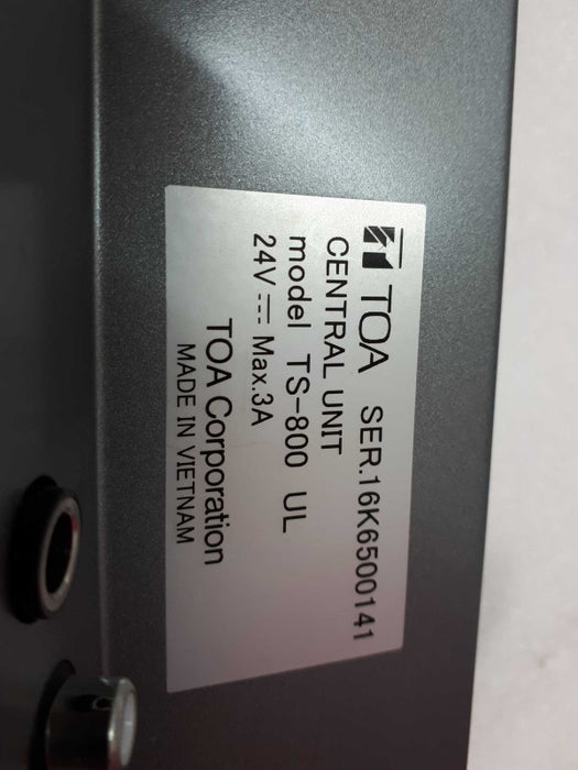INFRARED CONFERENCE SYSTEM TS-800 UL &