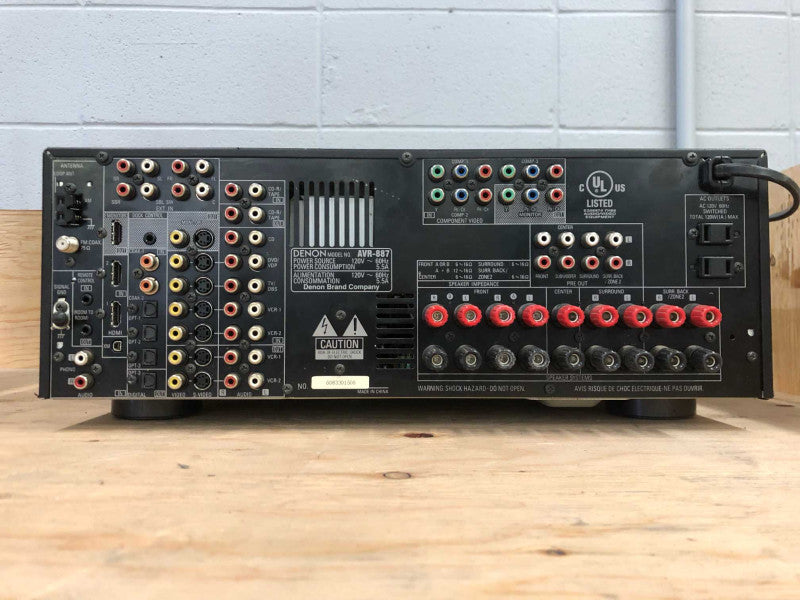 DENON AVR 887 100W Digital Home Theater Surround Sound AM/FM NO CONTROLLER*