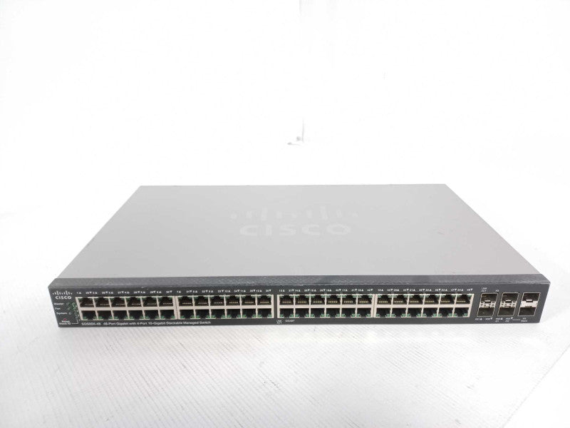 Cisco SG500X-48-K9 V04 48 Port Gigabit Stackable Managed Network Switch _
