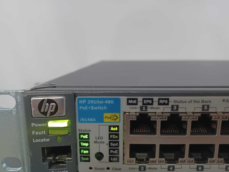 HP J9148A 2910al-48G-PoE+ 48-Port Gigabit PoE+ Switch with Brackets, Read _