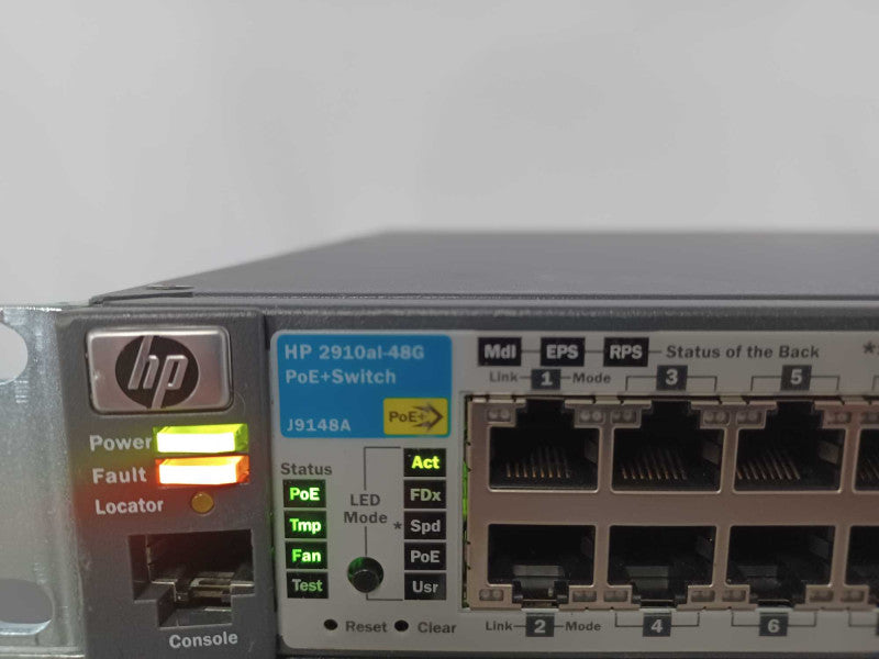 HP J9148A 2910al-48G-PoE+ 48-Port Gigabit PoE+ Switch with Brackets, Read _