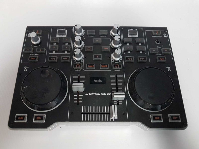 Hercules DJ Control MP3 E2 DJ USB Powered Controller -  Untested #