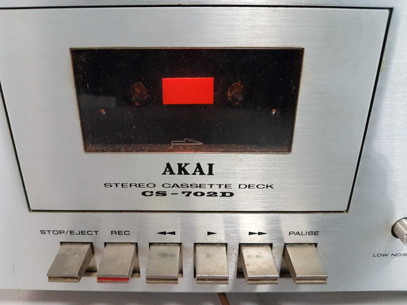 AKAI CS-702D Stereo Cassette Deck - READ #