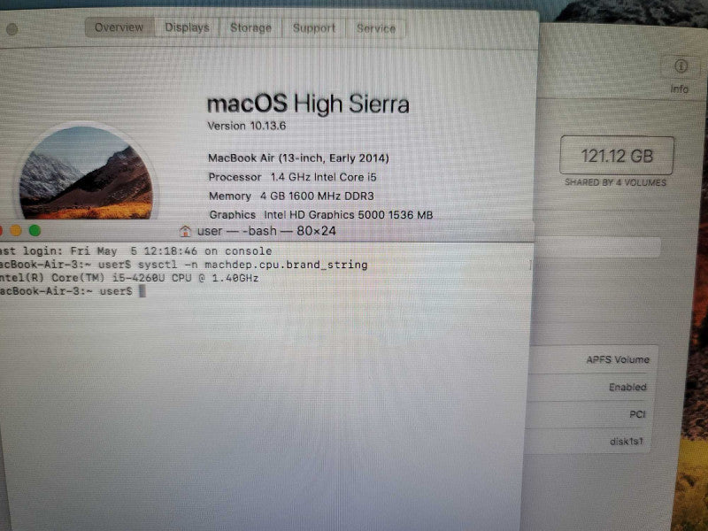 MacBook Air 2014 13\\" i5-4260U, 4GB DDR3, 128GB SSD