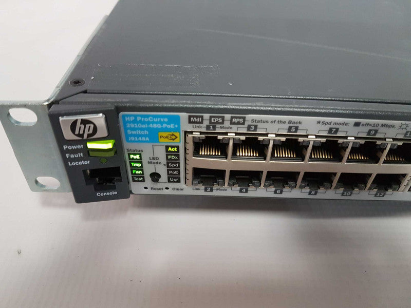 HP J9148A 48x port gigabit PoE+ Switch - Factory Reset #